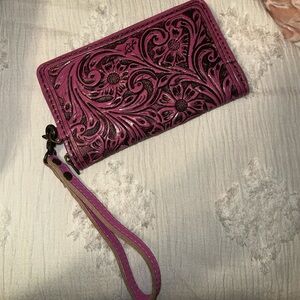 American Darling Pink Leather Wallet